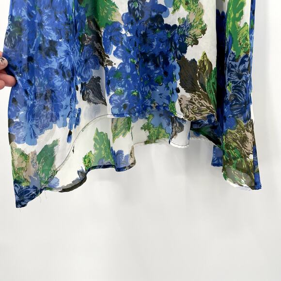 Show Me Your Mumu Blue Floral Sleeveless Swing Tank // S - Picture 5 of 9